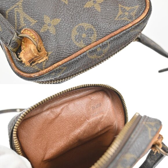 LOUIS VUITTON Mini Amazon Shoulder Bag Monogram Leather Brown - Picture 10 of 15